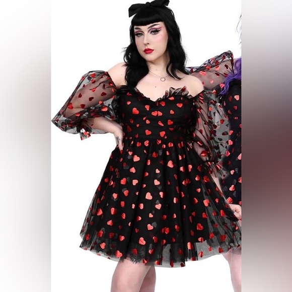 Foxblood Dresses & Skirts - Foxblood 🥀 Queen of Hearts ❣️ Valentine Party 🖤 Dress